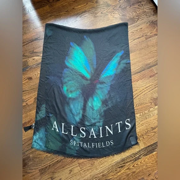 AllSaints Scarf Spitafields Oblong - Picture 2 of 5